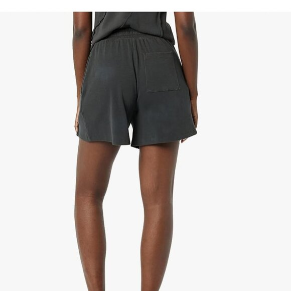 rare/self Mid Rise All Gender Exposed Seams Ribbed Shorts - Picture 2 of 12